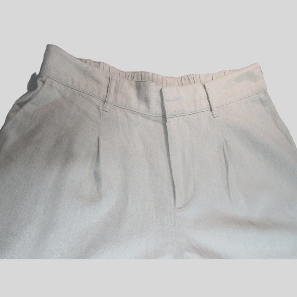 A New Day Women's Linen-Blend Trousers Size 6 Beige Khaki Waist 28 inches - Picture 3 of 8